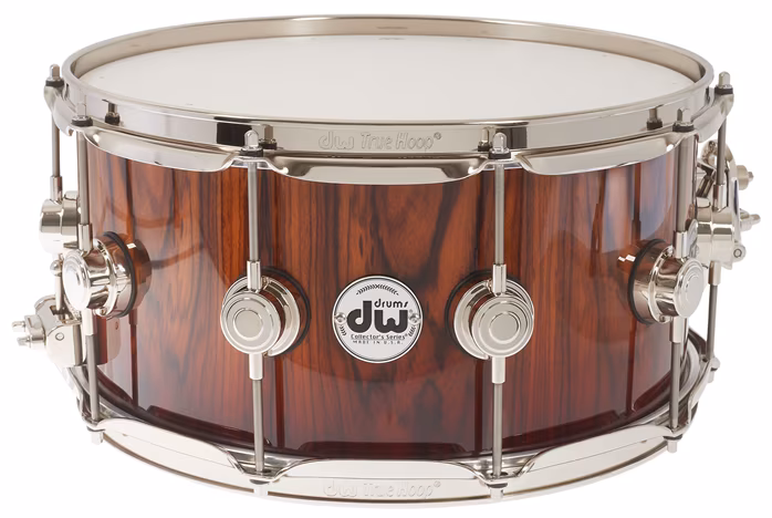 DW 14" x 7" Collector's Series Exotic Santos Rosewood Snare Drum - Snare-Trommel