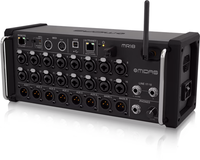 Midas MR18 (ausgepackt) - Mischpult mit Fernsteuerung