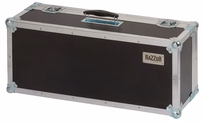 Razzor Cases Pedalboard 650x250 with storage space in the lid - Pedalboard