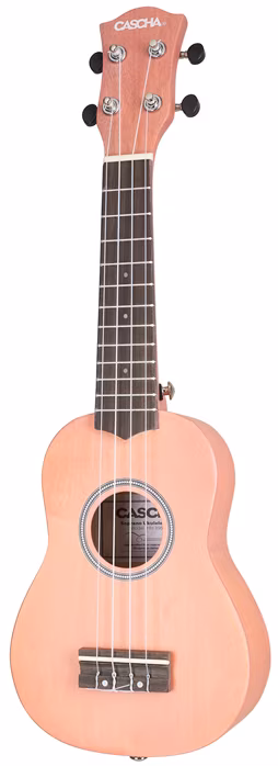 Cascha HH 3968 Soprano Ukulele Pink Set - Akustische Ukulele