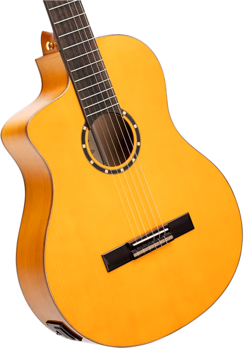 Ortega RCE170F-L - Linkshänder elektroakustische klassische Gitarre