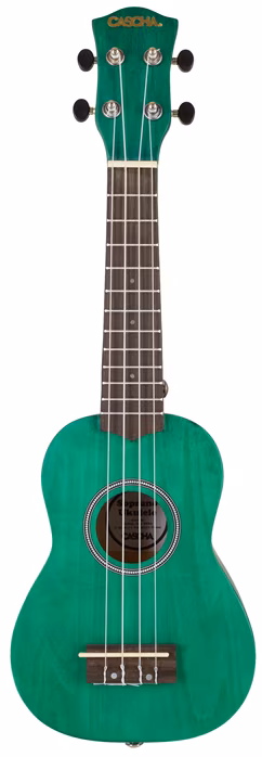 Cascha HH 3972 Soprano Ukulele Bundle Green - Ukulele Set