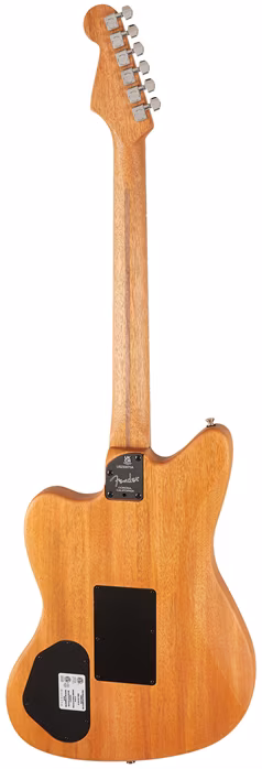 Fender American Acoustasonic Jazzmaster All-Mahogany EB NA - Elektroakustische Hybridgitarre