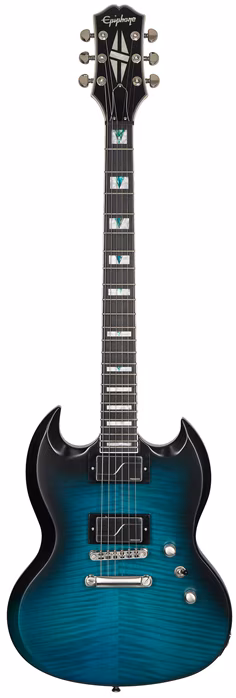Epiphone SG Prophecy Blue Tiger Aged Gloss - E-Gitarre