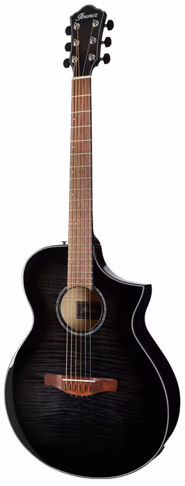 Ibanez AEWC400 Transparent Black Sunburst - Elektroakustische Gitarre