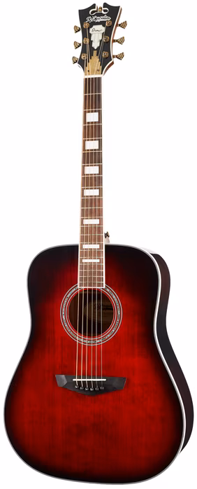 D'Angelico Premier Lexington Trans Black Cherry Burst - Elektroakustische Gitarre