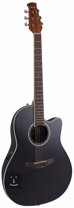 Applause AB28 Super Shallow Bowl Cutaway Black Satin - Elektroakustische Gitarre