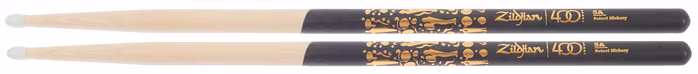 Zildjian Limited Edition 400th Anniversary 5A Nylon Dip Drumstick - Hickory-Drumsticks