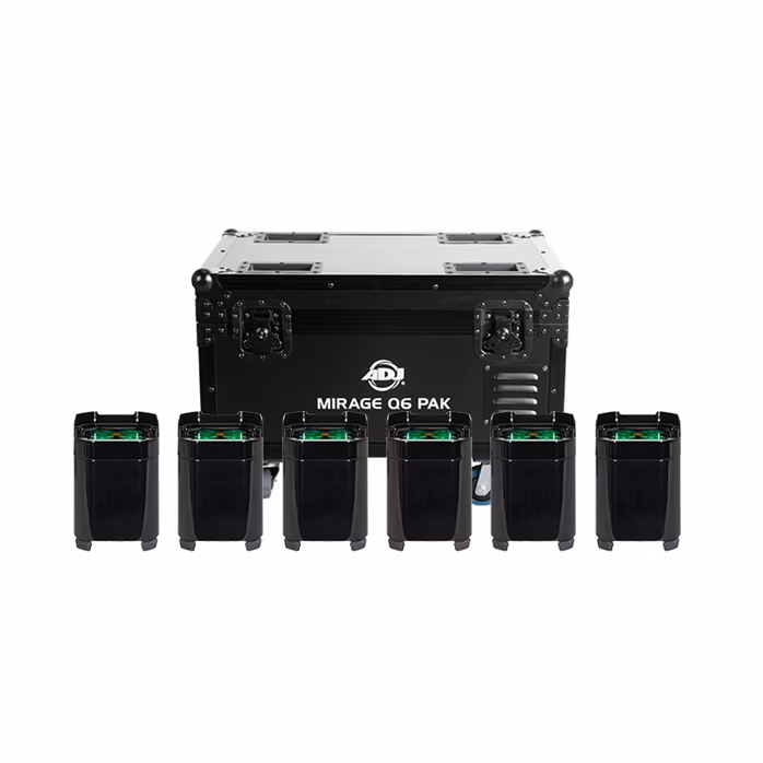 ADJ Mirage Q6 Pak Black - Licht-Set