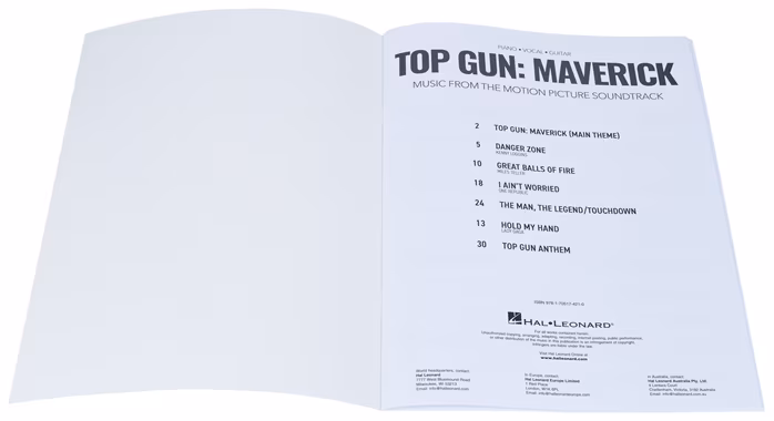 MS Top Gun: Maverick - Klaviernoten