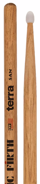 Vic Firth 5ATN American Classic® Terra Series Drumsticks, Nylon Tip - Hickory-Drumsticks