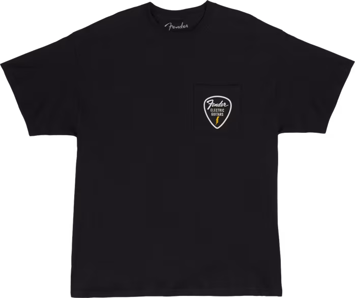 Fender Pick Patch Pocket Tee, Black, M - T-Shirt
