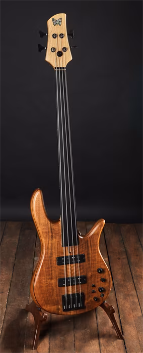 Fodera Monarch Standard Fretless 4 Walnut  - E-Bass