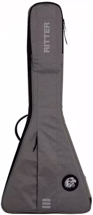 Ritter Carouge Flying V Elephant Grey - Case für E-Gitarre