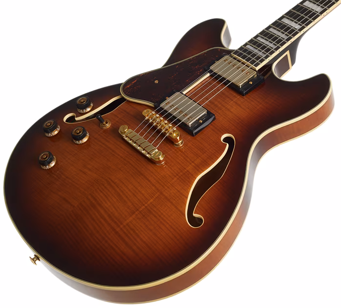 Ibanez AS93FML Violin Sunburst - Linkshänder semiakustische Gitarre