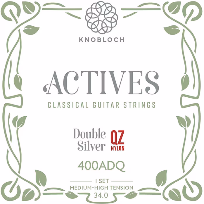Knobloch ACTIVES Double Silver QZ Nylon Medium-High Tension 34.0 - Nylon-Saiten für klassische Gitarre