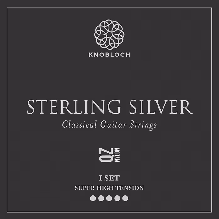 Knobloch STERLING SILVER QZ Nylon Super High Tension 37.5 - Nylon-Saiten für klassische Gitarre