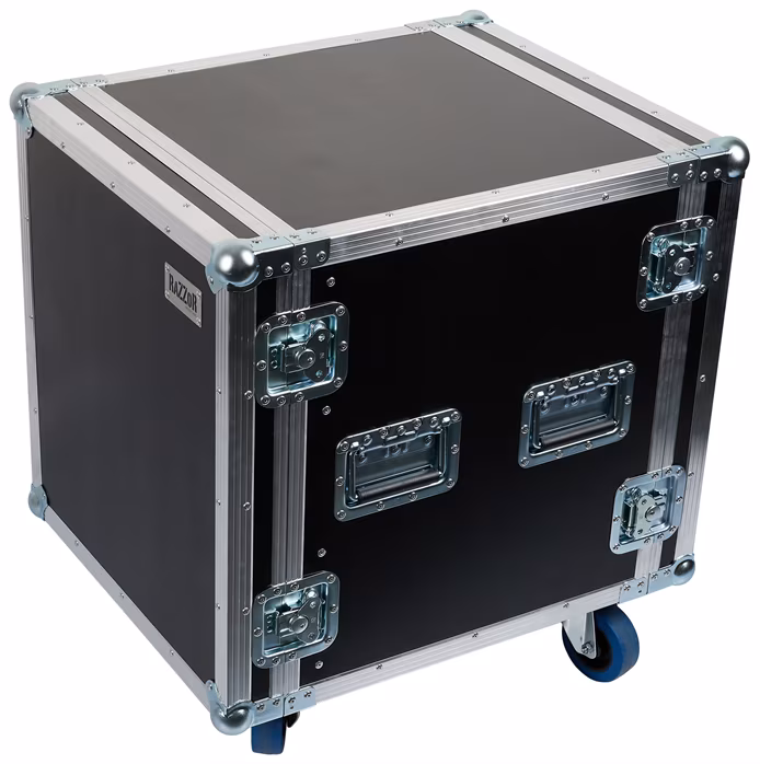 Razzor Cases 10U rack 500 with suspension, wheels - Rack Case