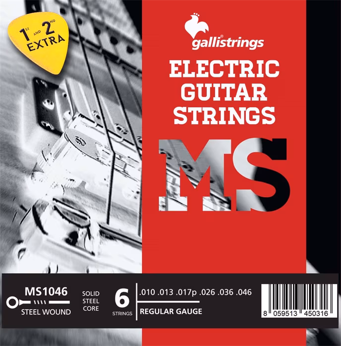 Galli MS1046 Steel Regular - Saiten für E-Gitarre