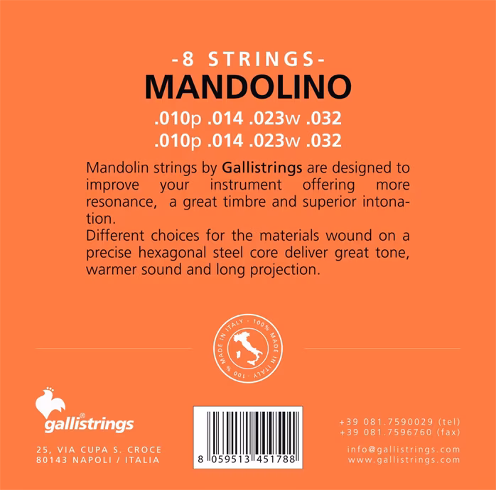 Galli G1430 Mandolino Phosphor Bronze - Saiten für Mandoline