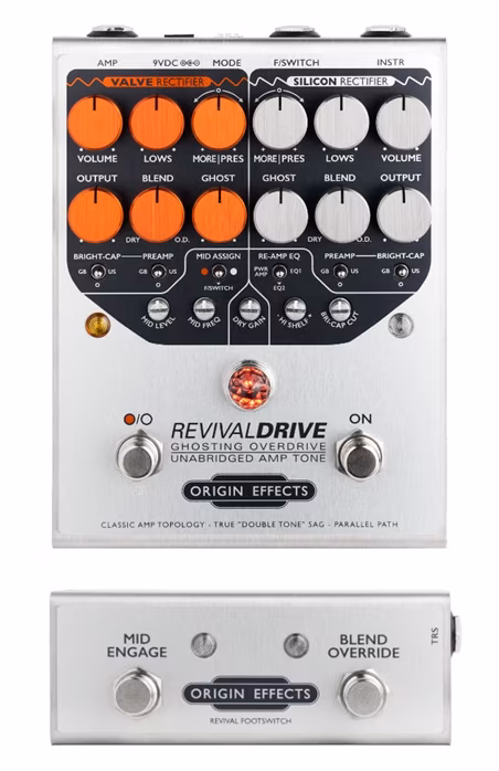 Origin Effects RevivalDRIVE and Footswitch Bundle - Gitarren-Effekt