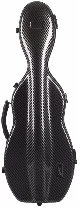 Bacio Instruments Fiberglass Violin Case Cello Style BK - Geigenkasten