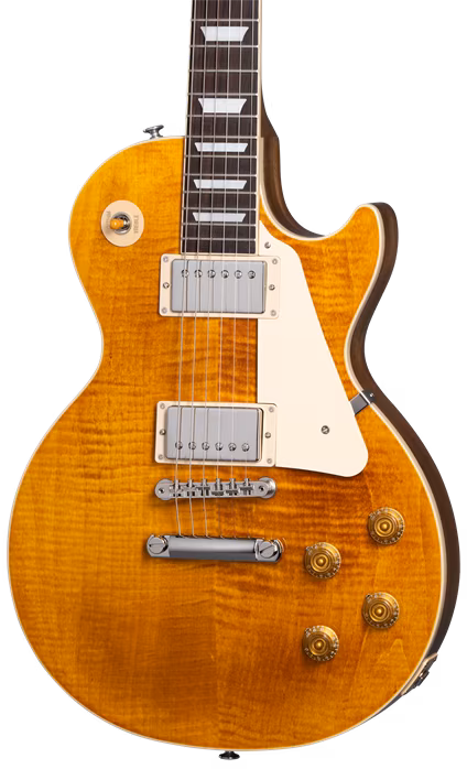 Gibson Les Paul Standard 50s Figured Top Honey Amber - E-Gitarre