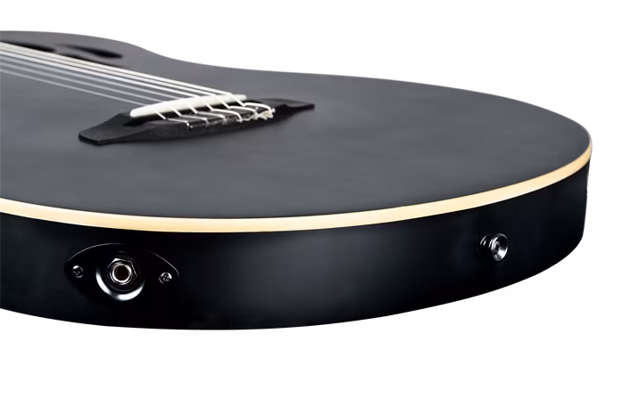 Ortega RTPSTD-SBK-L - Linkshänder elektroakustische klassische Gitarre