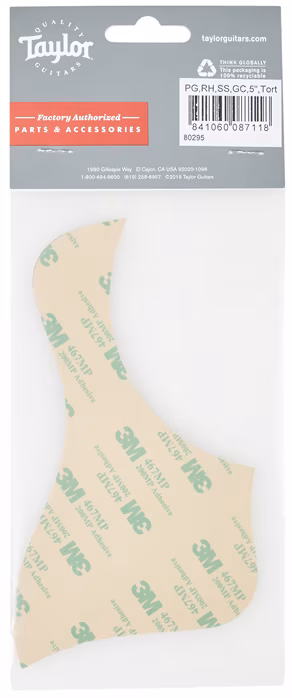 Taylor Pickguard GC, 5" Tortoise - Pickguard