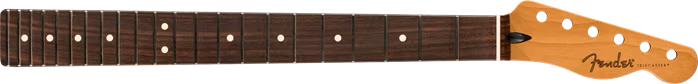 Fender Satin Roasted Maple Telecaster Neck, Rosewood, Flat Oval Shape - Gitarrenhals