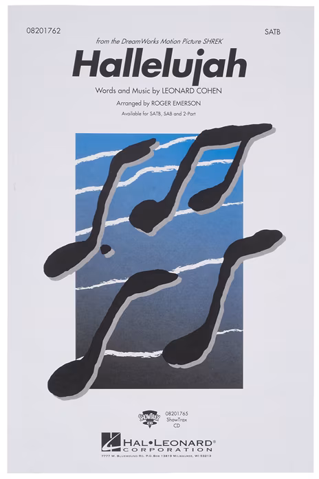 MS Leonard Cohen Hallelujah (SATB) - Gesangsnoten