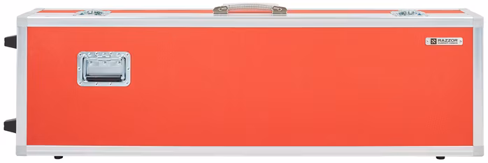 Razzor Cases FUSION Roland Juno DS 88 Case RED with extended wheels - Keyboard-Koffer