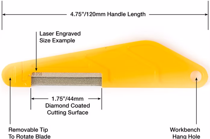 Music Nomad Diamond Coated Nut File - .017” - Feile