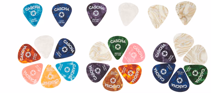 Cascha Guitar Pick Set 24 - Plektren