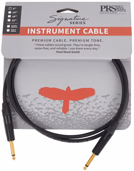 PRS Signature Instrument Cable 5' Straight - Instrumentenkabel