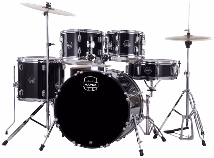 Mapex Comet Studio Set Dark Black - Schlagzeug mit Becken