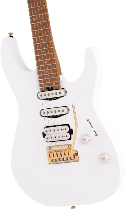 Charvel Pro-Mod DK24 HSS 2PT CM Snow White - E-Gitarre