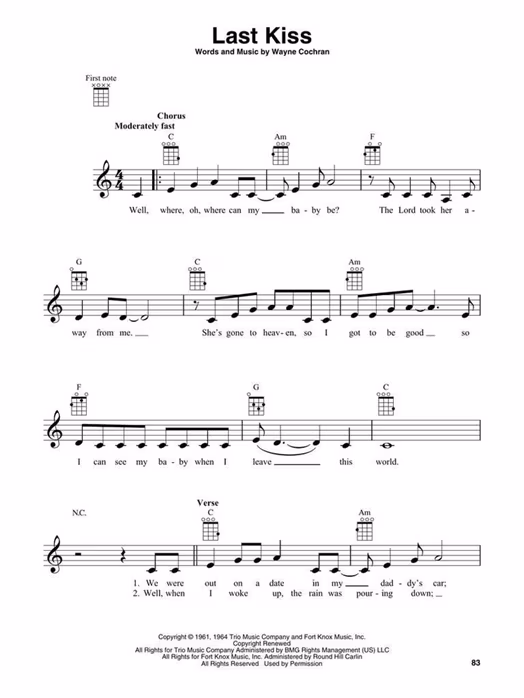 MS Next First 50 Songs You Should Play On Ukulele - Noten für Ukulele