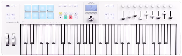 Arturia KeyLab Essential 49 MK3 Alpine White - USB/MIDI Keyboard