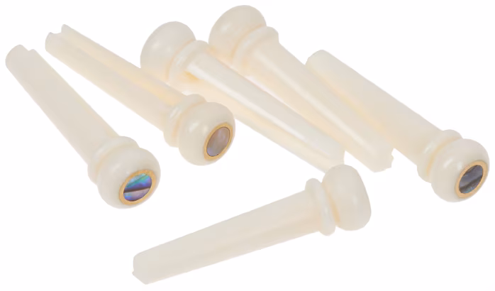 Razzor Bridge Pins Bone & Abalone (ausgepackt) - Steg-Stifte