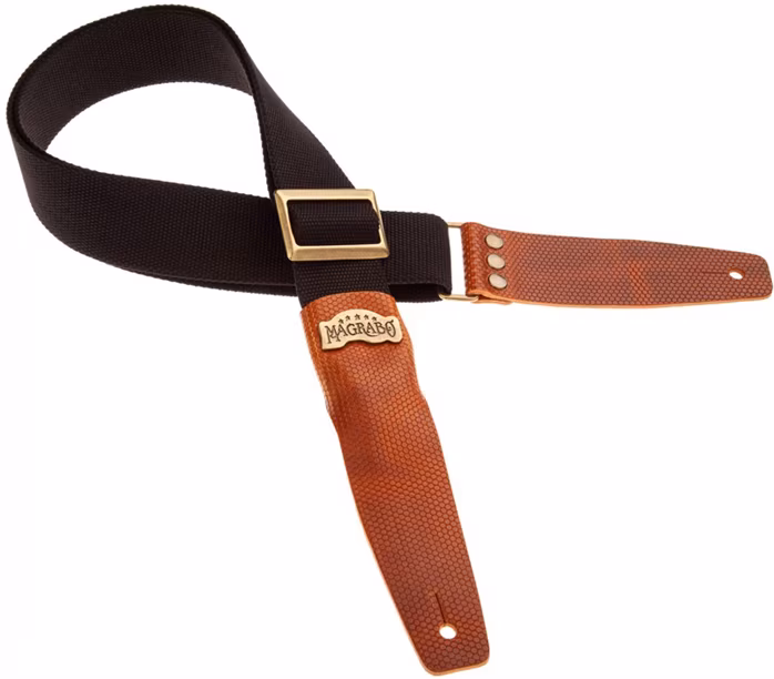 Magrabò Stripe SC Cotton Black / Brown 5 cm - Gitarrengurt