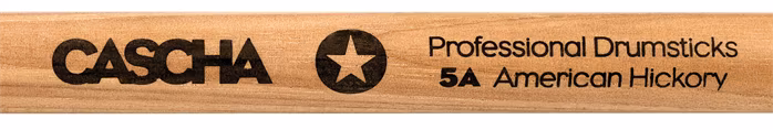 Cascha Drumsticks 5A American Hickory - Hickory-Drumsticks