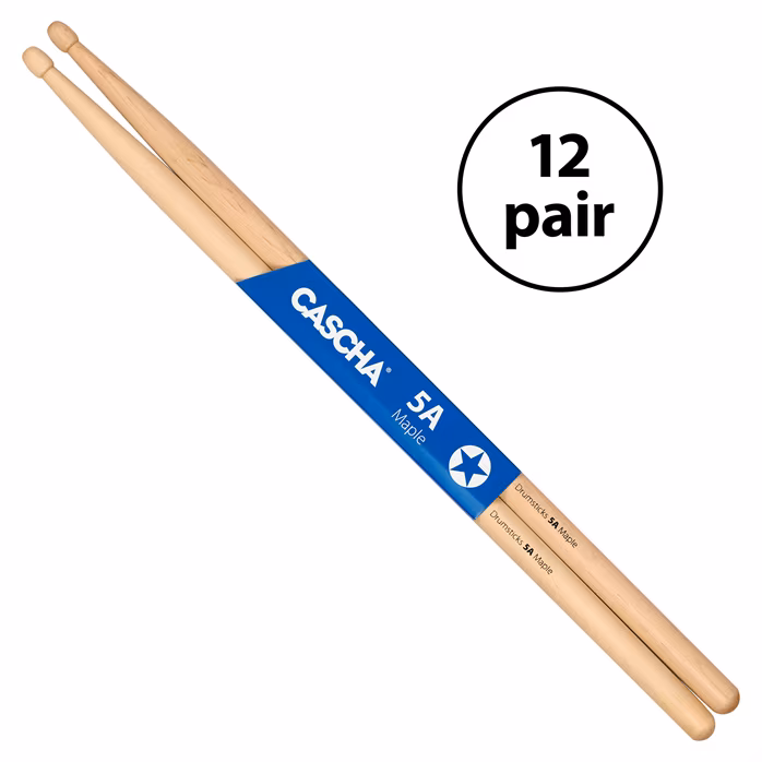 Cascha Drumsticks Pack 5A Maple - Ahorn-Drumsticks