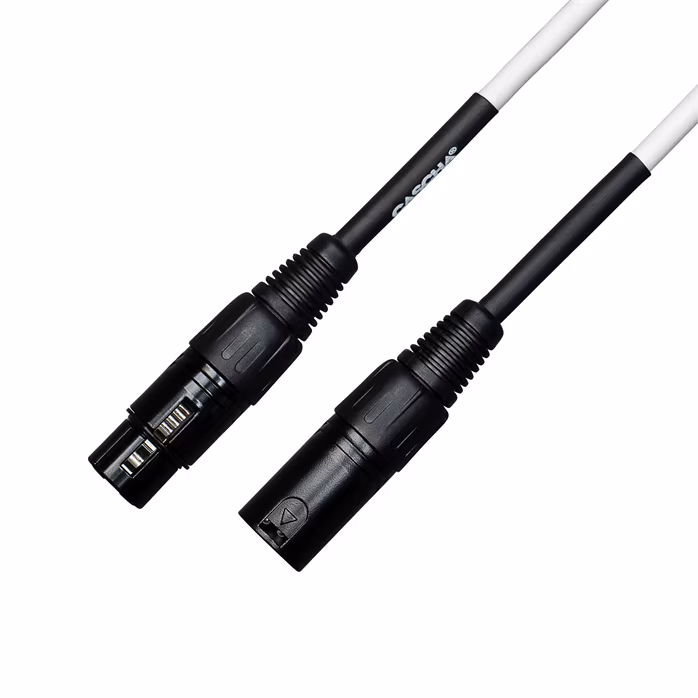 Cascha Standard Line Mic Cable White 2m    - Mikrofonkabel