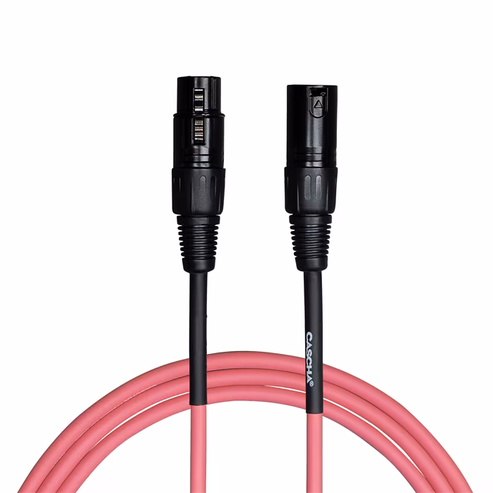 Cascha Standard Line Mic Cable Pink 3m - Mikrofonkabel