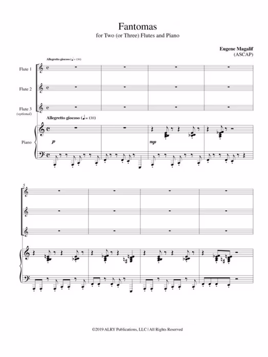 MS Eugene Magalif - Fantomas - Querflöten-Schule für Anfänger