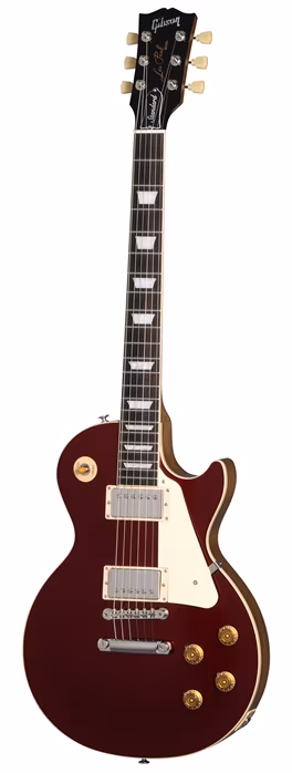 Gibson Les Paul Standard 50s Plain Top Sparkling Burgundy Top - E-Gitarre