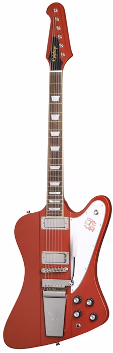 Epiphone 1963 Firebird V Maestro Vibrola Ember Red - E-Gitarre