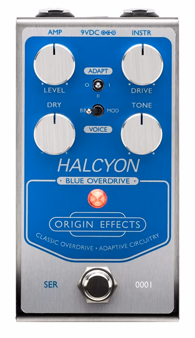 Origin Effects Halcyon Blue Overdrive (ausgepackt) - Gitarren-Effekt