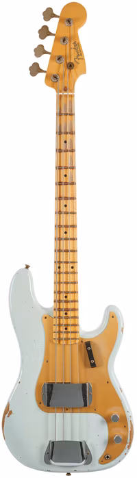 Fender Custom Shop 58 Precision Bass Relic Aged Sonic Blue - E-Bass